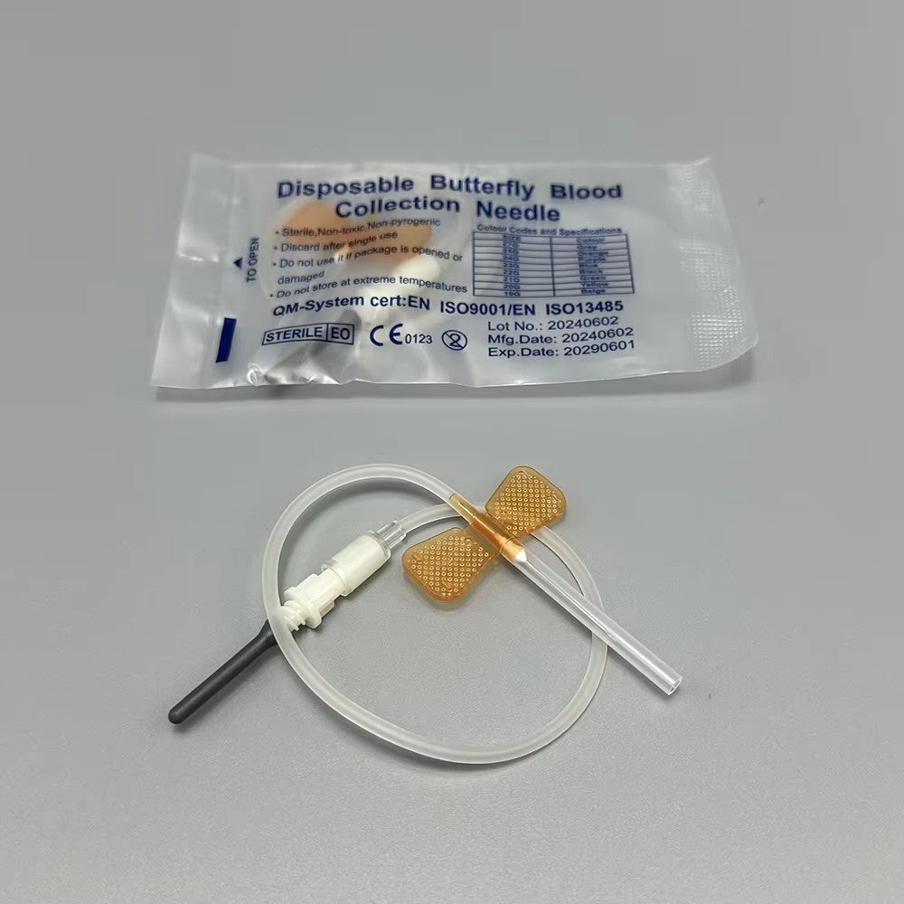 50pcs Disposable Butterfly Blood Collection Needles Double Wing Type for Pet Care at Home Suitable for Cats Dogs And Other