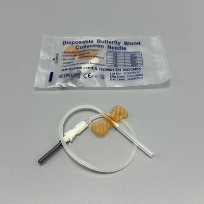 50pcs Disposable Butterfly Blood Collection Needles Double Wing Type for Pet Care at Home Suitable for Cats Dogs And Other
