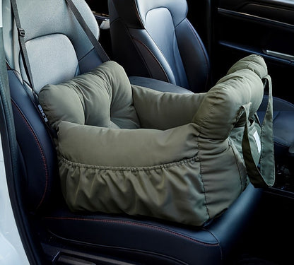 Cadeira de Carro para Cães com Cinto de Segurança - Cama para Pets Antiderrapante para Cães Pequenos, Transportador de Viagem Lavável com Cintas de Segurança para Carro