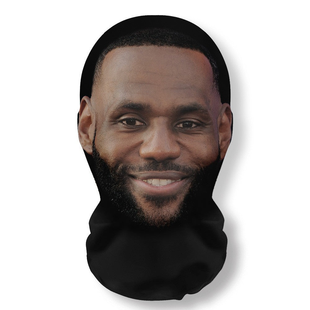 3D Funny Masks Seamless Mask Halloween Cosplay Mask Funny Face Printed Head Scarf Famous Person Ice Silk Sunscreen Head Mask