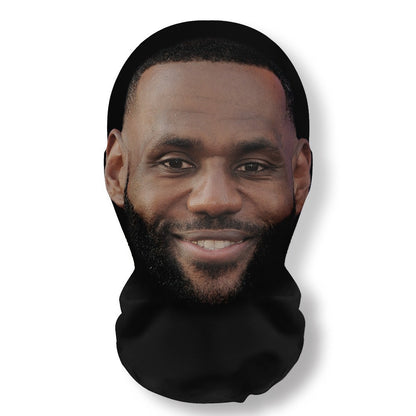 3D Funny Masks Seamless Mask Halloween Cosplay Mask Funny Face Printed Head Scarf Famous Person Ice Silk Sunscreen Head Mask