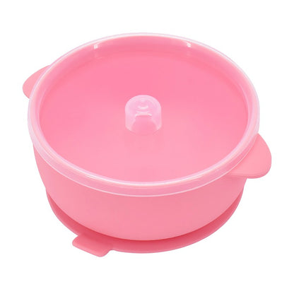 400ML Baby Silicone Bowl With Lid Feeding Tableware Children's Tableware Silicone Plate Set Dishes Kitchenware Baby Plates Bowl