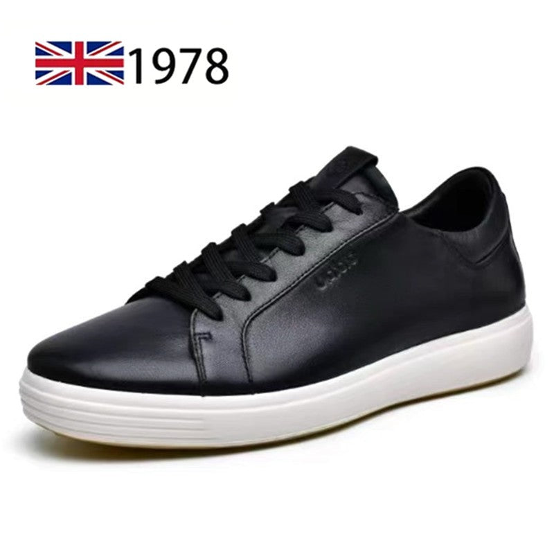 Men Sneakers Casual Shoes Men Flats Zapatillas Hombre Lightweight Genuine leather Breathable Shoes Men Black Sports Board Shoes