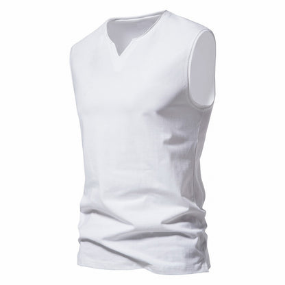Men's Workout Tank Tops Athletic Training Gym Shirts Vest Cotton Sleeveless T-Shirt