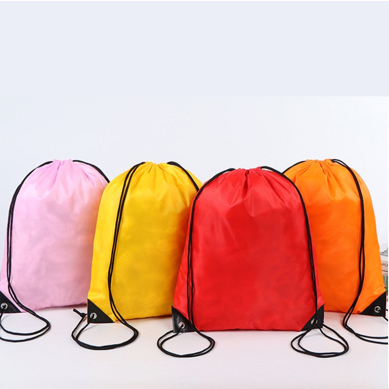 20/50Pcs Custom Bag Printing Logo Schoolbag Promotional Outdoor Casual Gym Sport Waterproof Advertising Bag Drawstring Backpack