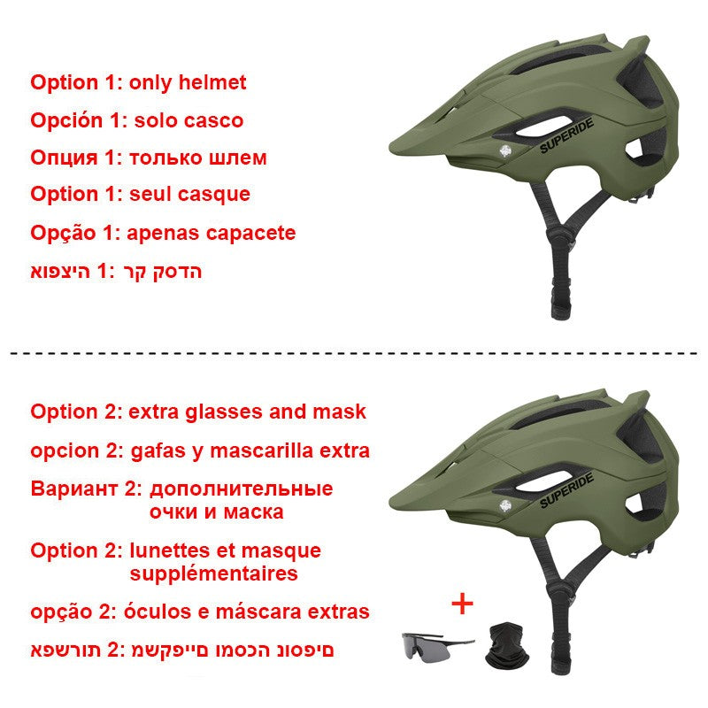Capacete de Ciclismo MTB DH In-mold SUPERIDE Capacete Esportivo Anti-impacto para Bicicleta de Estrada e Montanha Masculino e Feminino
