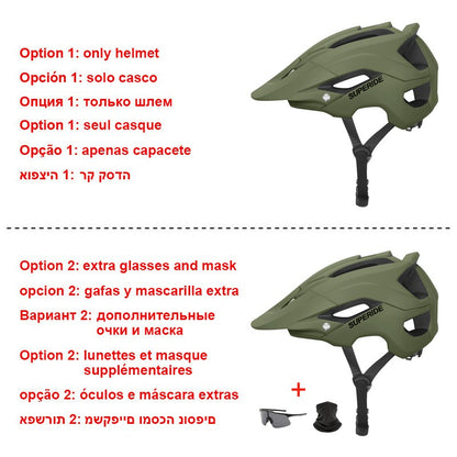 Capacete de Ciclismo MTB DH In-mold SUPERIDE Capacete Esportivo Anti-impacto para Bicicleta de Estrada e Montanha Masculino e Feminino