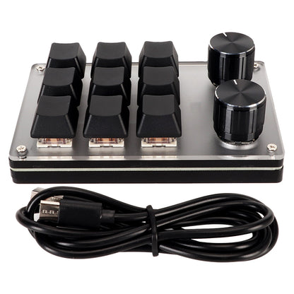 Macro Keyboard Red Switch Macro Keyboard Plug and Play Ergonomic Customized Knobs USB Mini Keypad for Desktop PC USB Mini Keypad