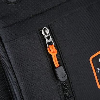 Stylish Men's Crossbody Bag with Headphone Jack, Multiple Pockets, Adjustable Strap, Ideal for Casual, Vacation Travel, Holiday