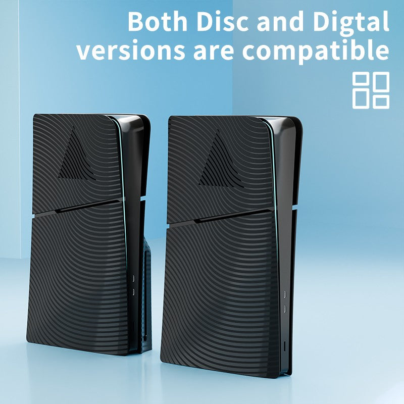 HONCAM Premium ABS Replacement Shell Anti-Scratch Faceplate Protective Shell Cover F PS5 Slim Digital/Disc Edition Console Case