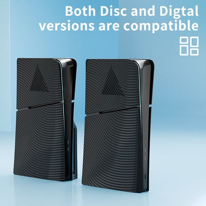 HONCAM Premium ABS Replacement Shell Anti-Scratch Faceplate Protective Shell Cover F PS5 Slim Digital/Disc Edition Console Case
