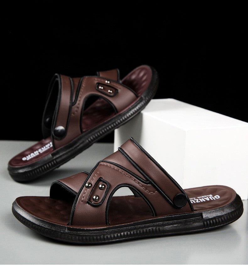 Summer Men Sandals Open Toe Flat Mens Casual Shoes Outdoor Walking Sandals for Men Beach Shoes sandalias hombre Men slippers