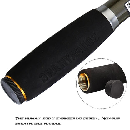 Kit Vara de Pesca Telescópica Sougayilang 1.8-2.7m e Carretilha de Pesca com Carretel de Alumínio de Alta Velocidade 5.1:1 com Linha de Pesca e Bolsa para Iscas