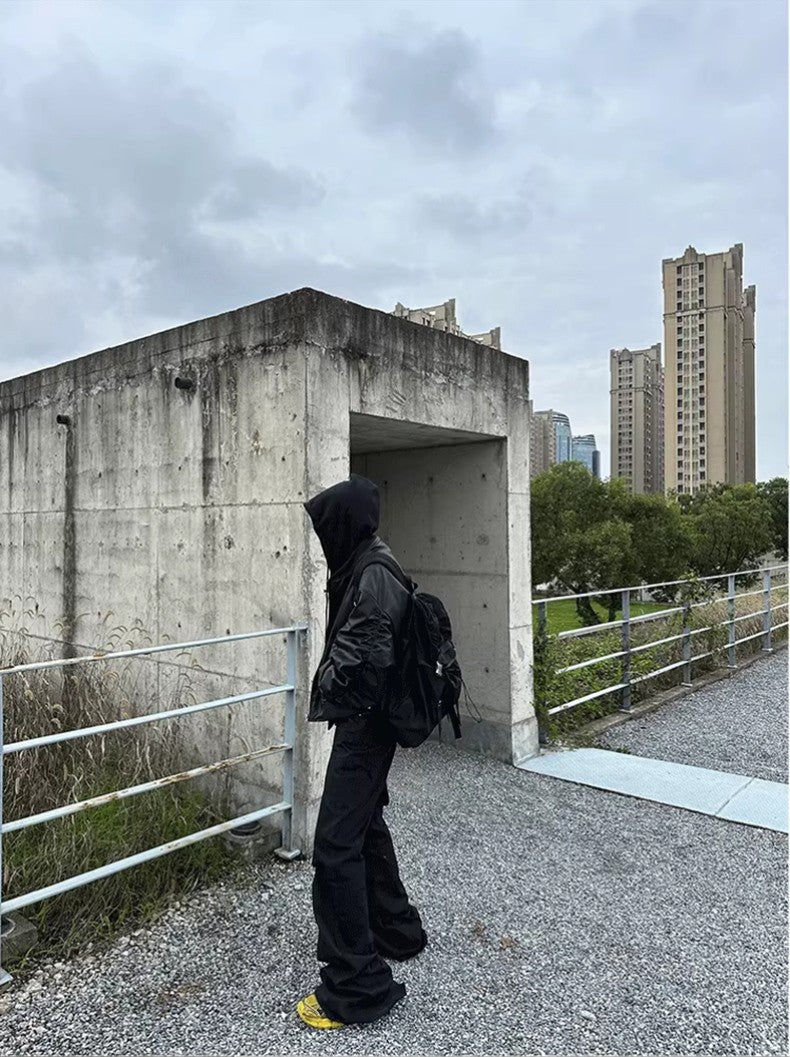 Mauroicardi Autumn Winter Oversized Cool Black Thickened Warm Pu Leather Bomber Jacket Men Hood Luxury Designer Fake 2 Clothes