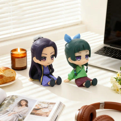 The Apothecary Diaries Maomao Jinshi Mini Figura Anime Periféricos Kawaii Brinquedos Sentados Enfeites de Carro de Mesa Modelo Presentes de Natal