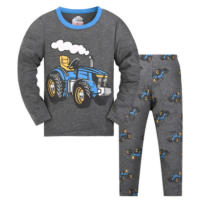 Boys Pajamas  Winter Long Sleeve Children Set Little Kids Pjs Sleepwear Size 2-9 year