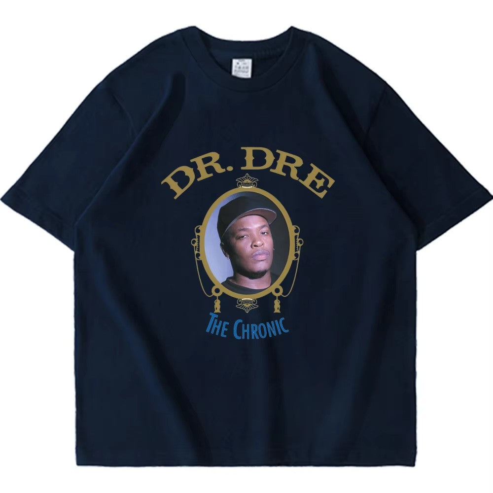 2025 Hot Sale Clothes Popular Dr Dre The Chronic T Shirt Cosplay Wear Streetwear Short Sleeve Tees Cotton Hip-pop T-shirt Men