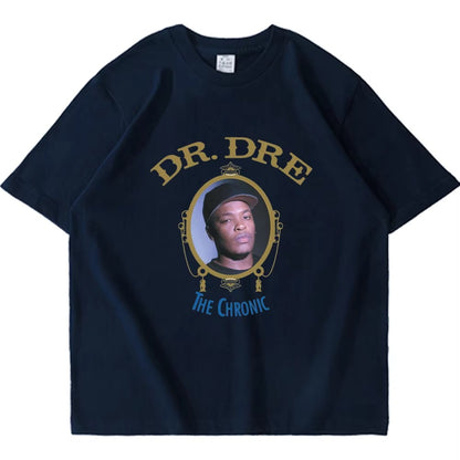 2025 Hot Sale Clothes Popular Dr Dre The Chronic T Shirt Cosplay Wear Streetwear Short Sleeve Tees Cotton Hip-pop T-shirt Men
