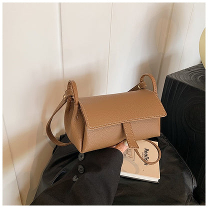 New Retro Pillow Bag Simple Solid Color Versatile Personality Single Shoulder Crossbody Bag Fashionable Niche Women's Bag