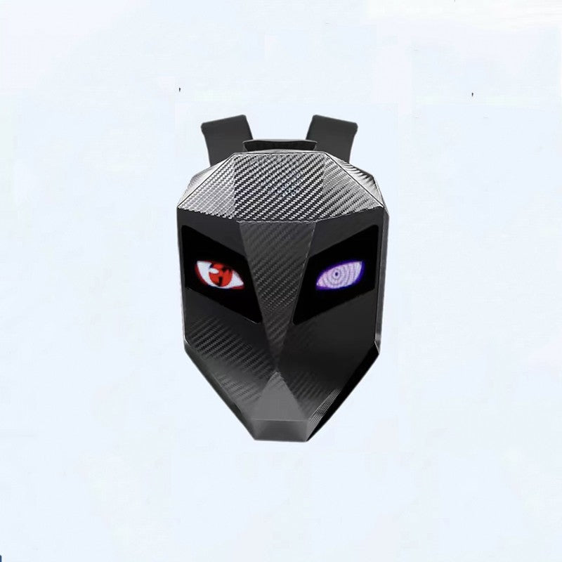 KLQDZMS Men's Backpack PC Laptop Shoulder Bag LED Light-emitting Cycling Schoolbag Expandable Waterproof Motorcycle Helmet Bag