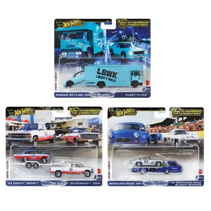 Novos Hot Wheels Legends Tour Team Transport 2025 - Bmw M3 e Hw Rally Hauler Carrinhos de Brinquedo na Escala 1:64 Presentes Infantis para Feriados