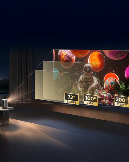 Projetor Portátil Mini BYINTEK P70X com Bateria Integrada Suporte 4K 3D Wifi para Noite de Cinema ao Ar Livre Projetores de Home Theater