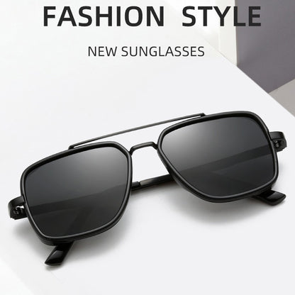 MIZHO Brand Tony Stark Iron Man Sunglasses For Men Driving Fashion COOL High Quality Driving Polarized Sun Glasses UV Protection