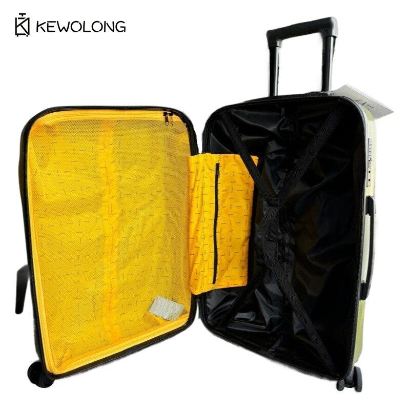 Crash luggage Italy Design Broken Zipper Suitcase With TSA Lock Zshow Brand Vintage Grunge Luggage