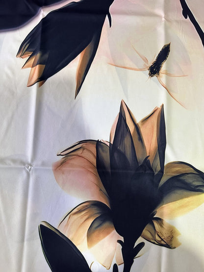 2024 European and American Cross-border WOMEN'S Clothing New Dress V-neck Sleeveless Sexy Printed Large Hem Medium Length Dress