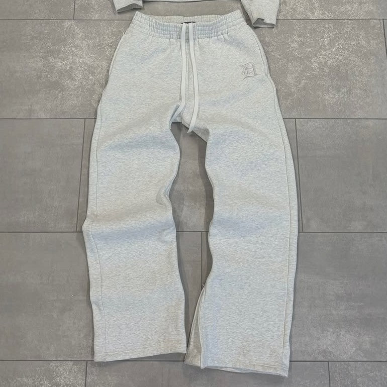 New embroidered retro pattern zipper hoodie Y2K men clothing Harajuku women clothing casual sweatpants couple suit tracksuit