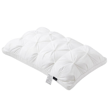 Sondeson Luxury White 100% Goose Down Pillow Down-proof King Queen 100% Cotton Bedding 3D Style Rectangle Pillows For Sleep Gift