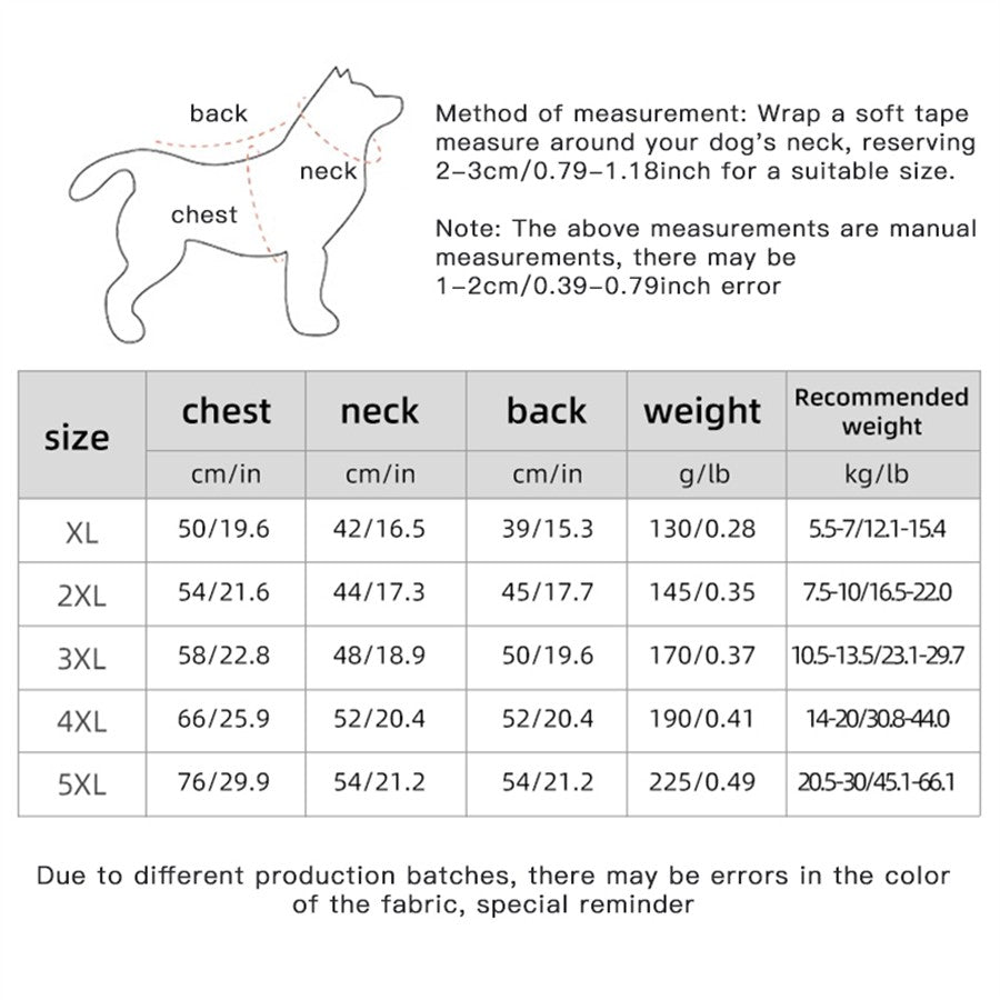 Autumn Winter New Double-Sided Warm Dog Cotton Clothes Pet Clothes One Piece through the Winter Dog Clothes
