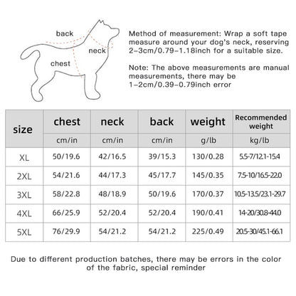 Autumn Winter New Double-Sided Warm Dog Cotton Clothes Pet Clothes One Piece through the Winter Dog Clothes