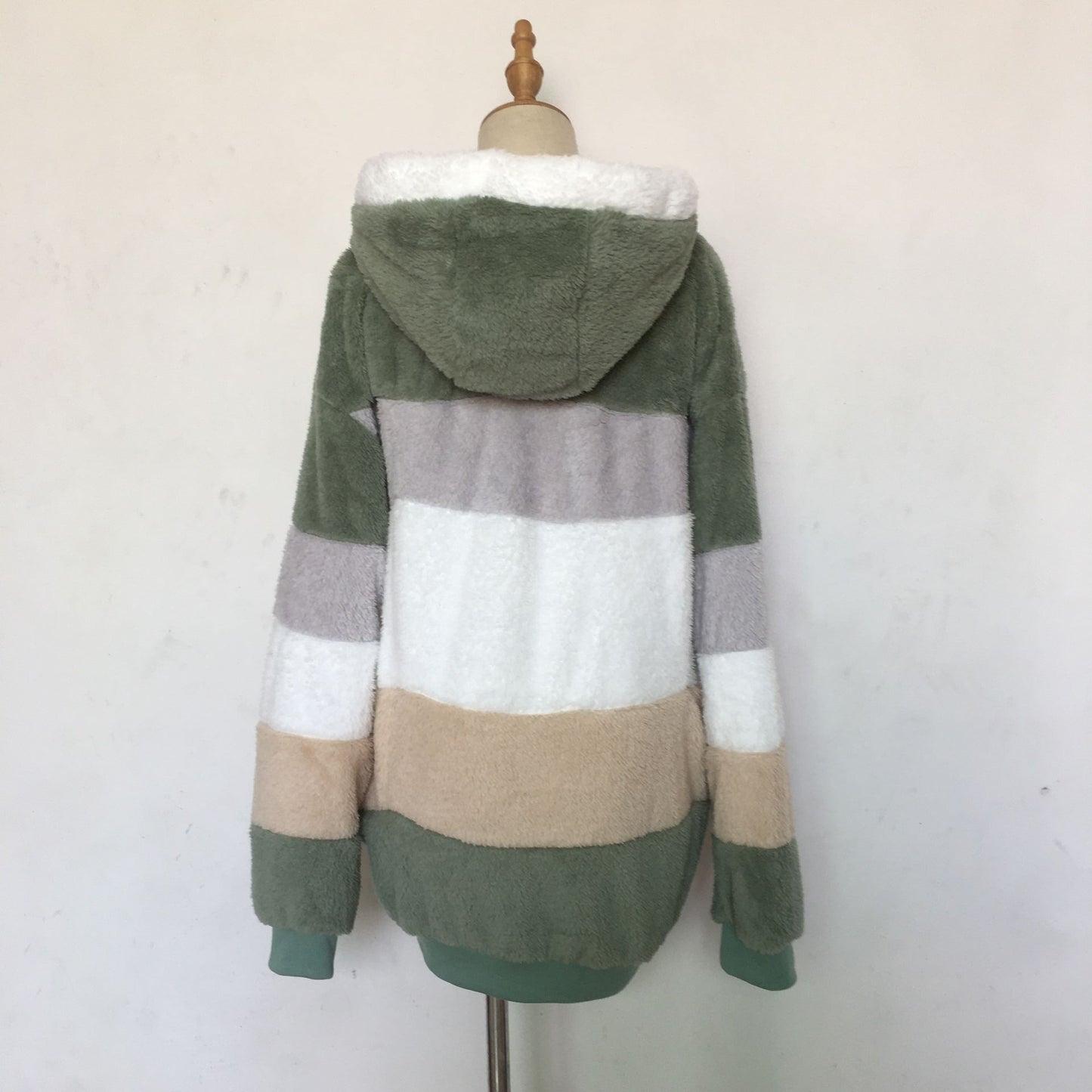 Oversized Jacket for Women 2023 New Autumn Winter Warm Plush Pocket Hooded Streetwear Loose Lady Outerwear Coat Roupas Feminina