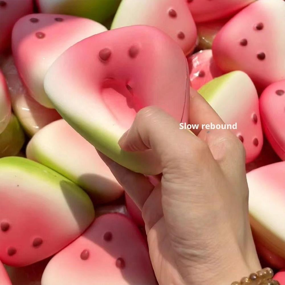 2026 New Squishy Watermelon Fidget Toy Stress Reliever Funny Pressure Reducer Prop Anti-Stress Slow Rising Fruit Pinch Squeeze