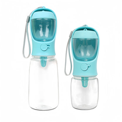 Garrafa Portátil para Cães e Gatos com Armazenamento de Comida e Água para Filhotes, Cães, Tigela Alimentadora, Viagem ao Ar Livre, Suprimentos para Animais de Estimação