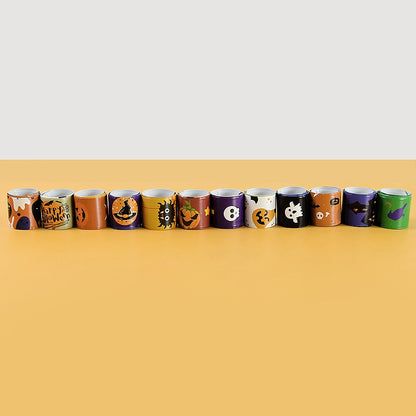 10/20pcs Pumpkin Ghost Pattern Papa Circle Halloween Decoration Bracelet Kids Toy Slap Band Party Decoration Suppliy Prize Gift