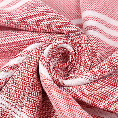 100X180cm oversized tassel Turkish cotton towel, blanket, suitable for bathing, beach,swimming pool, SPA, gym Striped bath towel