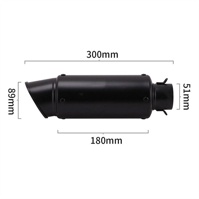 motorcycle exhaust inox muffler carbon fiber exhaust Universal 51/60mm with DB Killer for z900 R3 R25 MT07 MT09 R1 Z400 Z650