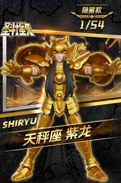 Blokees Galaxy Versão Gold Saint Boneco de Ação Libra Dohko Sagitário Campeão Seiya Mu Aiolia Brinquedos de Montar Presente Infantil