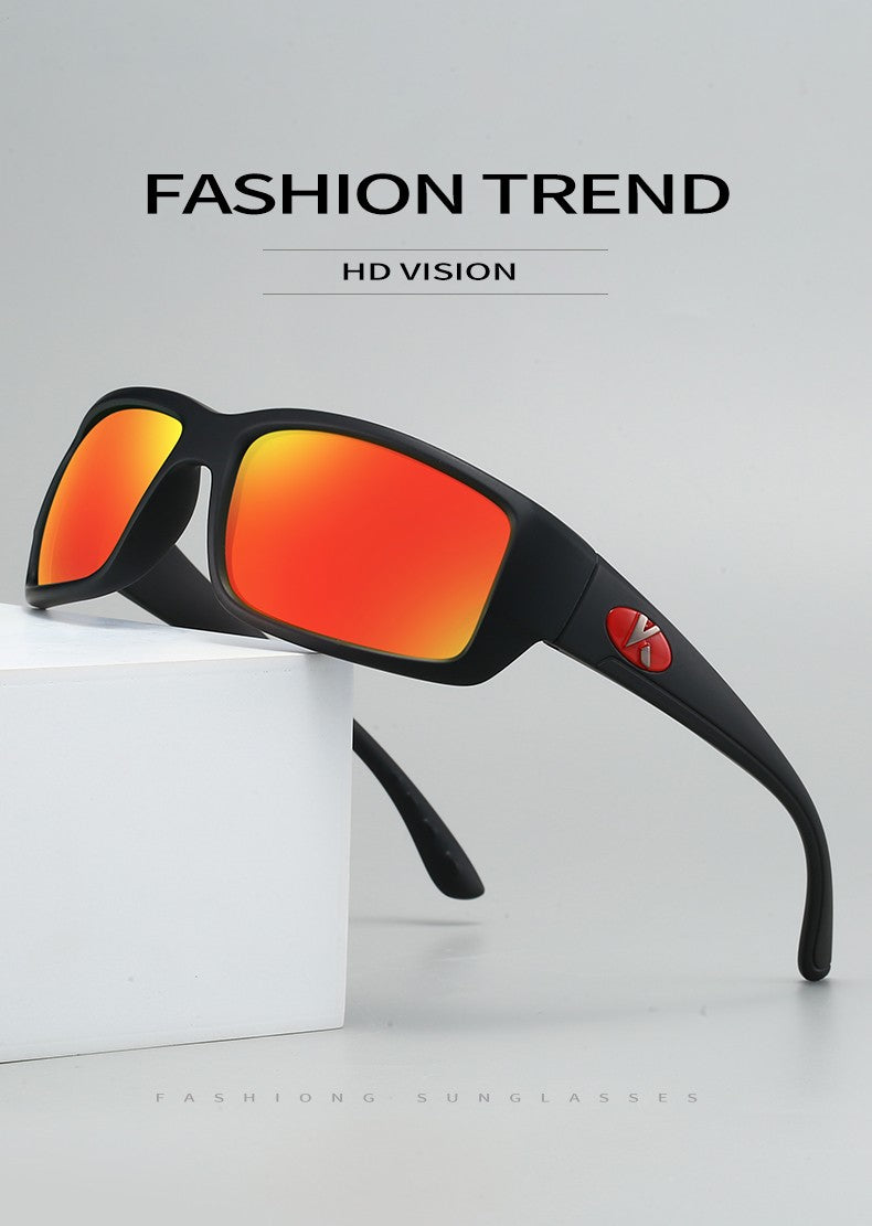 Óculos de Sol Polarizados KAROS Masculinos Leves para Esportes ao Ar Livre Dirigir Óculos de Sol Masculinos Lente em PC Armação UV400