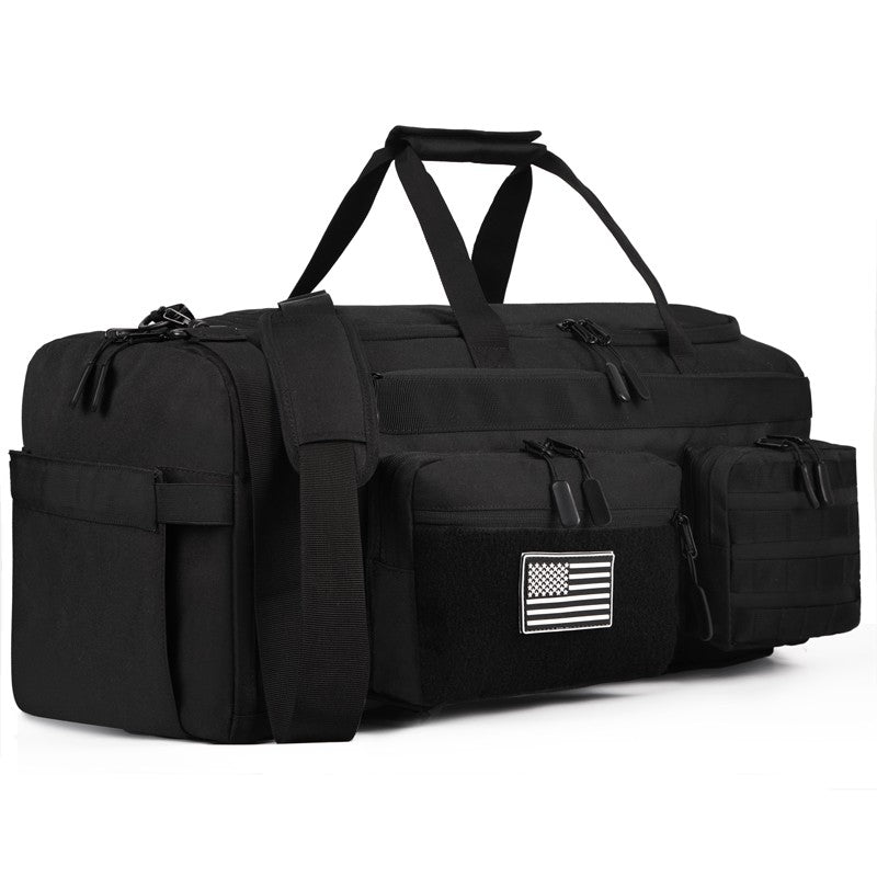 LHI 50L 3 in 1 Travel Duffle Bag Men Large Gym Sports Bags Tactical Military Duffle Backpack with Shoes Compartment & Wet Pocket