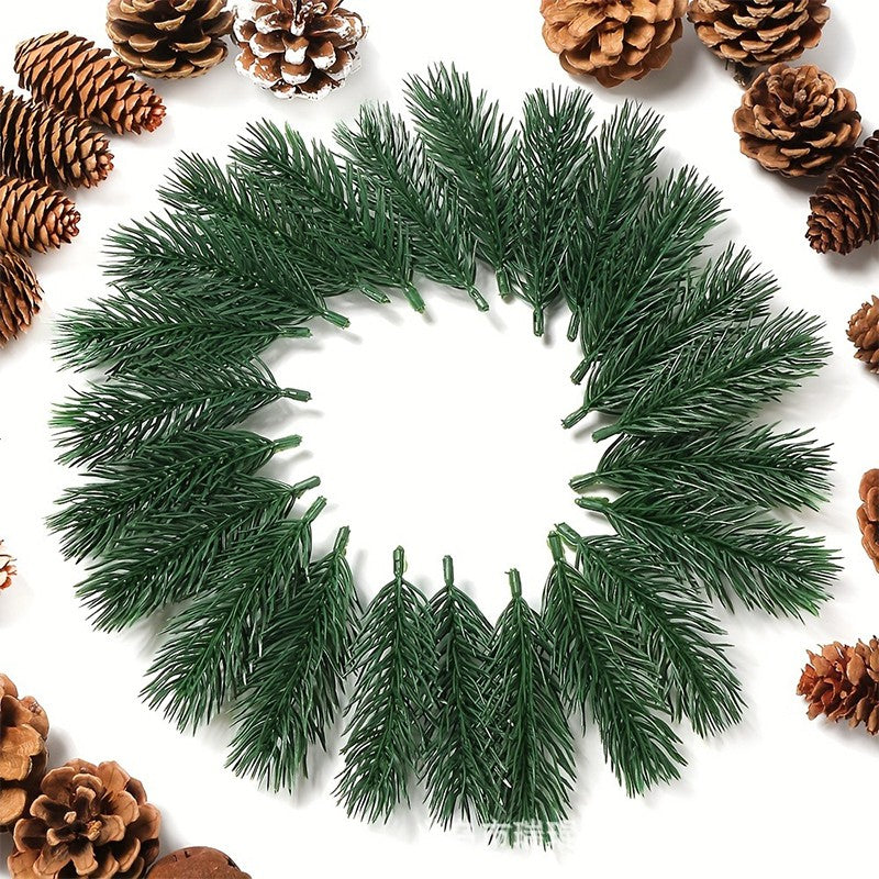10/20Pcs Pine Branches Artificial Plants Christmas Wedding Home Tree Decor DIY Handcraft Bouquet Gift Box Fake Plants Needle