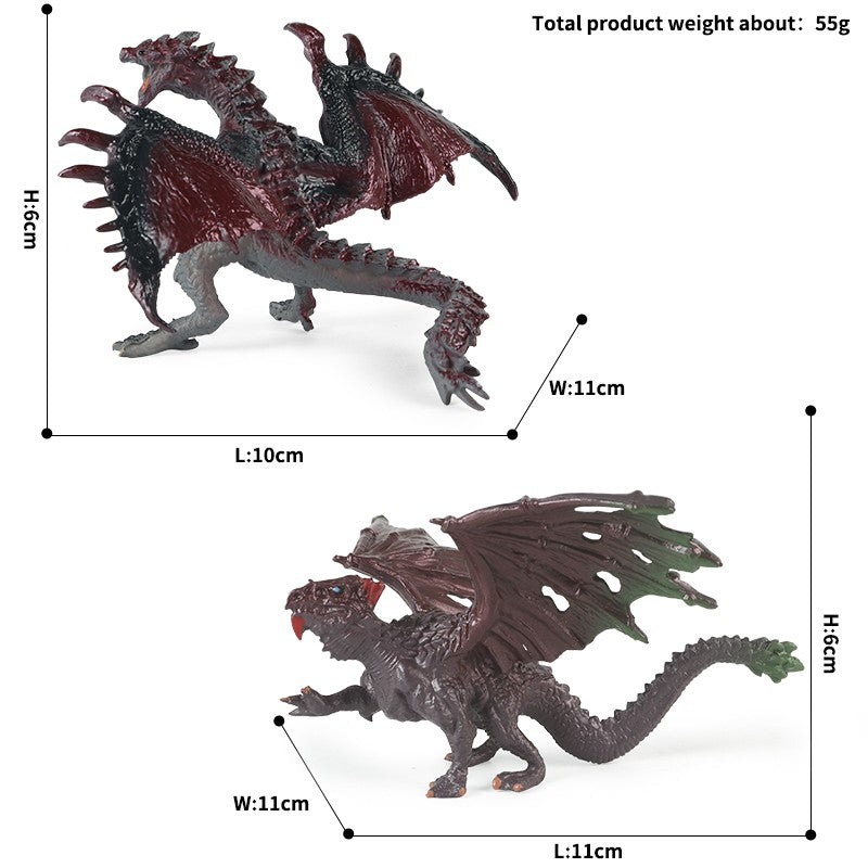 Oenux Simulação Dinossauro Dragão Tartarugas Touro de Fogo Orangotango Golem de Magma Modelo Animal Figuras de Ação Coleção de PVC Brinquedo Infantil Presente