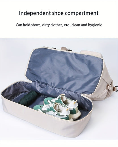 Large Capacity Multi-Functional Travel Duffel Bag & Gym Tote with Multiple Compartments, Durable Nylon Sports Bag