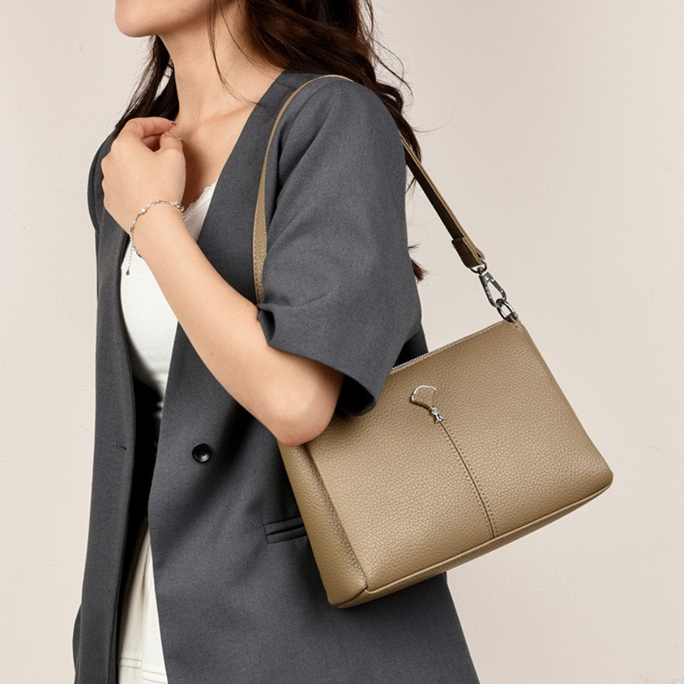 Top Quality Pu Leather Female Crossbody Three Layers Pockrts Bag Elegant Shoulder Bags for Women Casual Purses and Handbags Sac