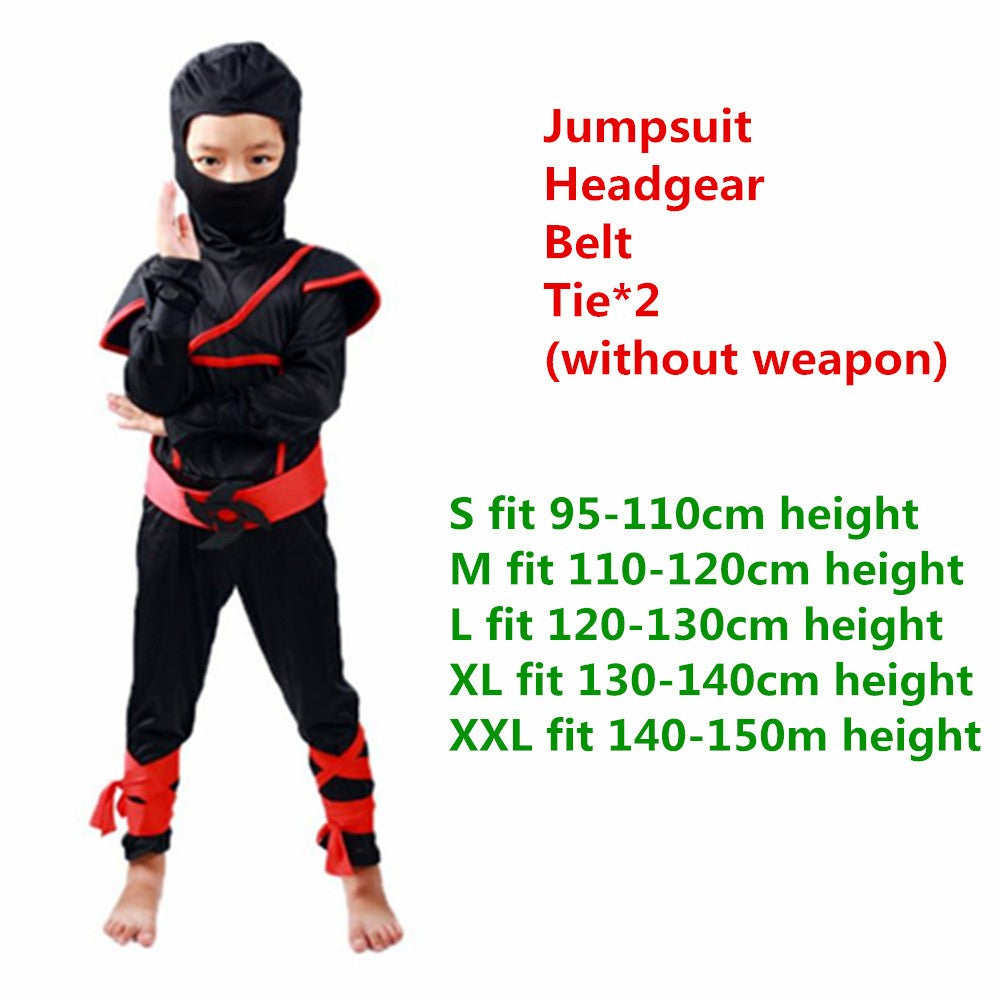 Kids Costume Ninja Cosplay Boys Birthday Party Fancy Dress Children Carnival Suit Clothing