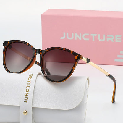 JUNCTURE Polarized Women Sunglasses Fashion Cat Eye Sun Glasses Gradient Lady Glasses Party Holiday Gifts Sunglasses for Women