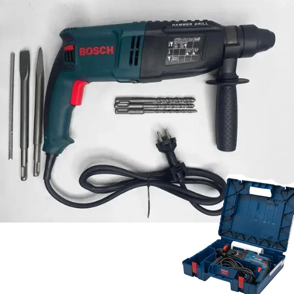 Bosch GBH2-28 D Professional Martelo Elétrico Potente Martelo Perfurador Elétrico, Martelo, Talhadeira e Punho Ajustável