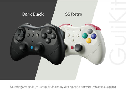 GuliKit NS59 Elves 2 Pro Wireless Gaming Controller with Hall Joystick for Nintendo Switch 1/2/ Android/PC/IOS/Windows Gamepad